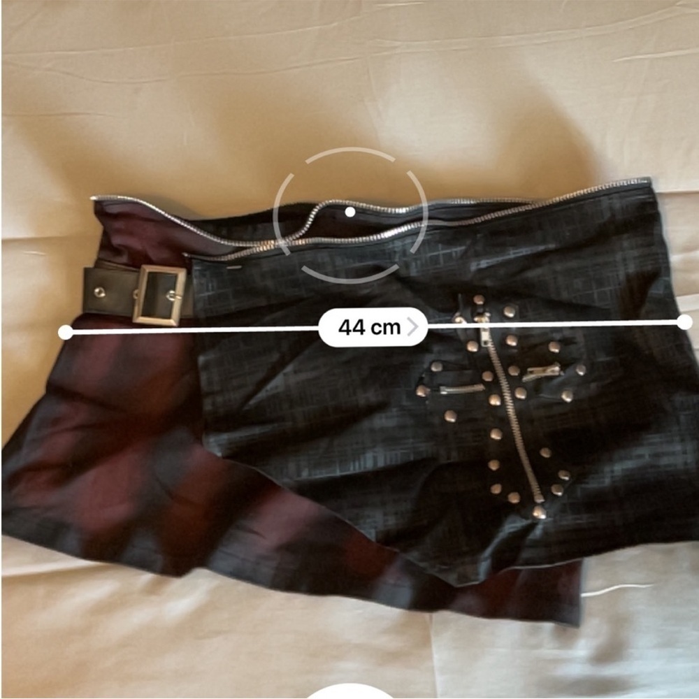 CYBER PUNK CROSS EMO MINI SKIRT Chrome hearts inspired - Picture 4 of 7